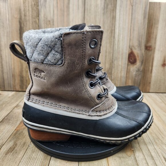 Womens Sorel Slimpack size 8 Ankle High Insulated Lined Winter Boots - Picture 3 of 8